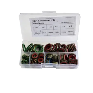 100pc Metric Dowty Washers Grab Kit Assortment