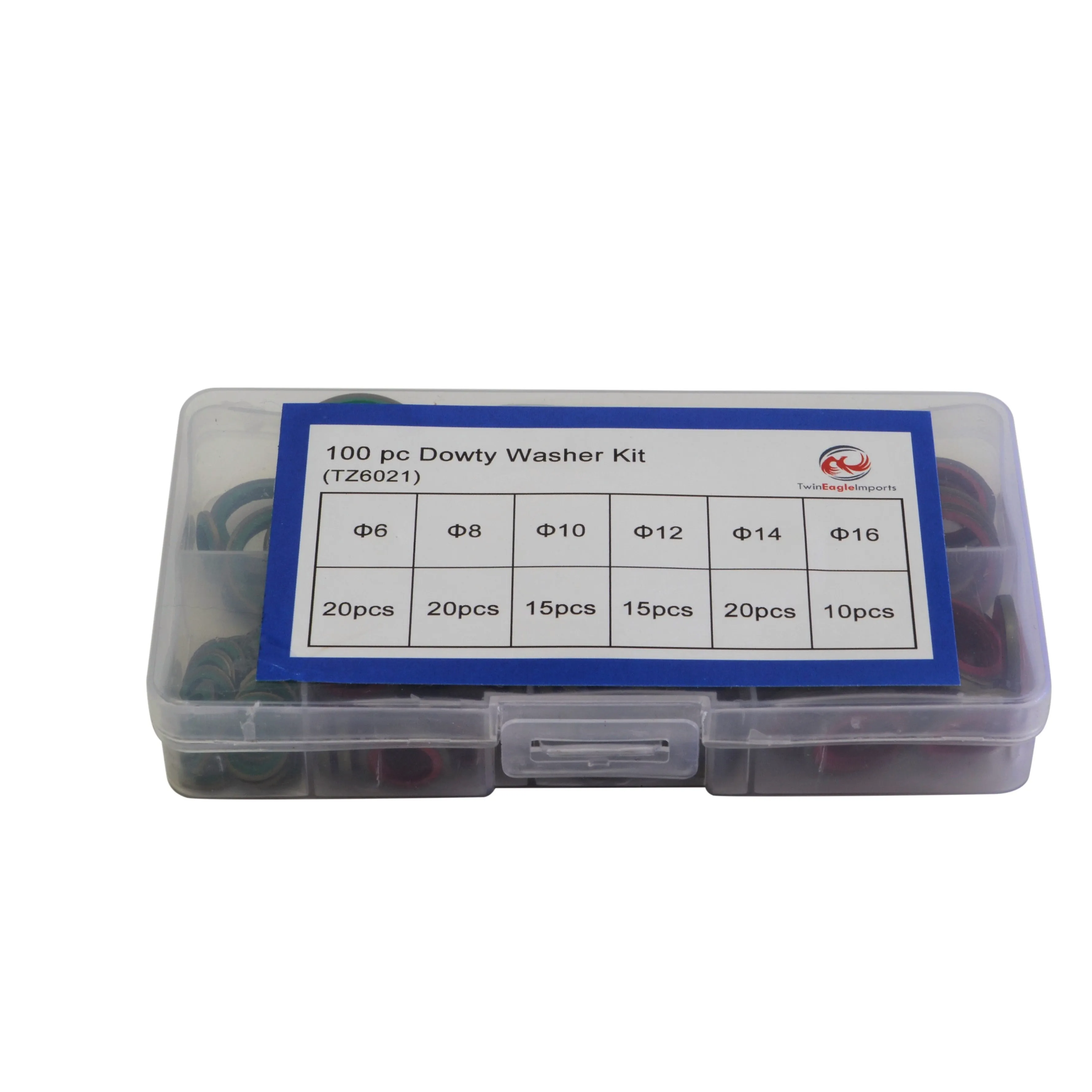 100pc Metric Dowty Washers Grab Kit Assortment