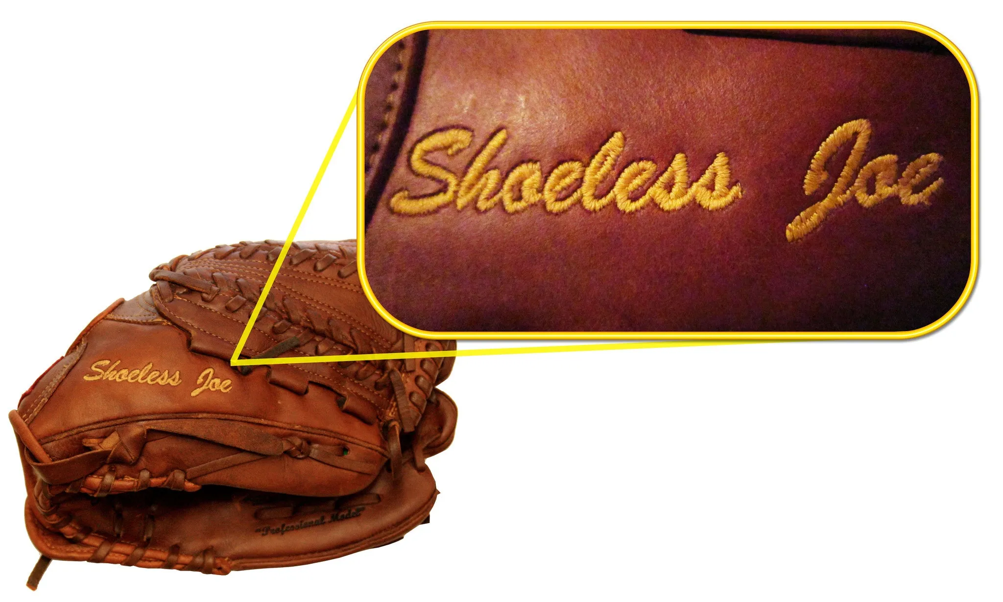 13" Single Bar Pocket Shoeless Joe Outfielder's Baseball Glove - 1300SBR