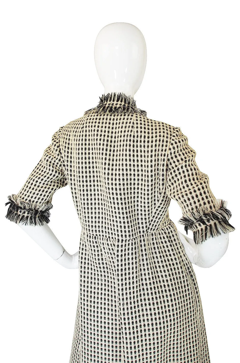 1970s Geoffrey Beene Chic Boucle Dress