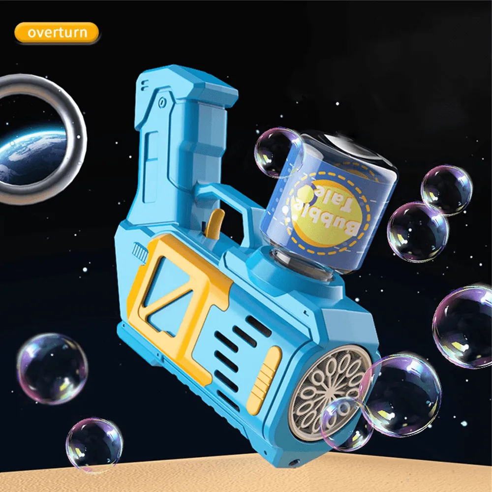 2 Pack Automatic LED Light Up Bubble Guns
