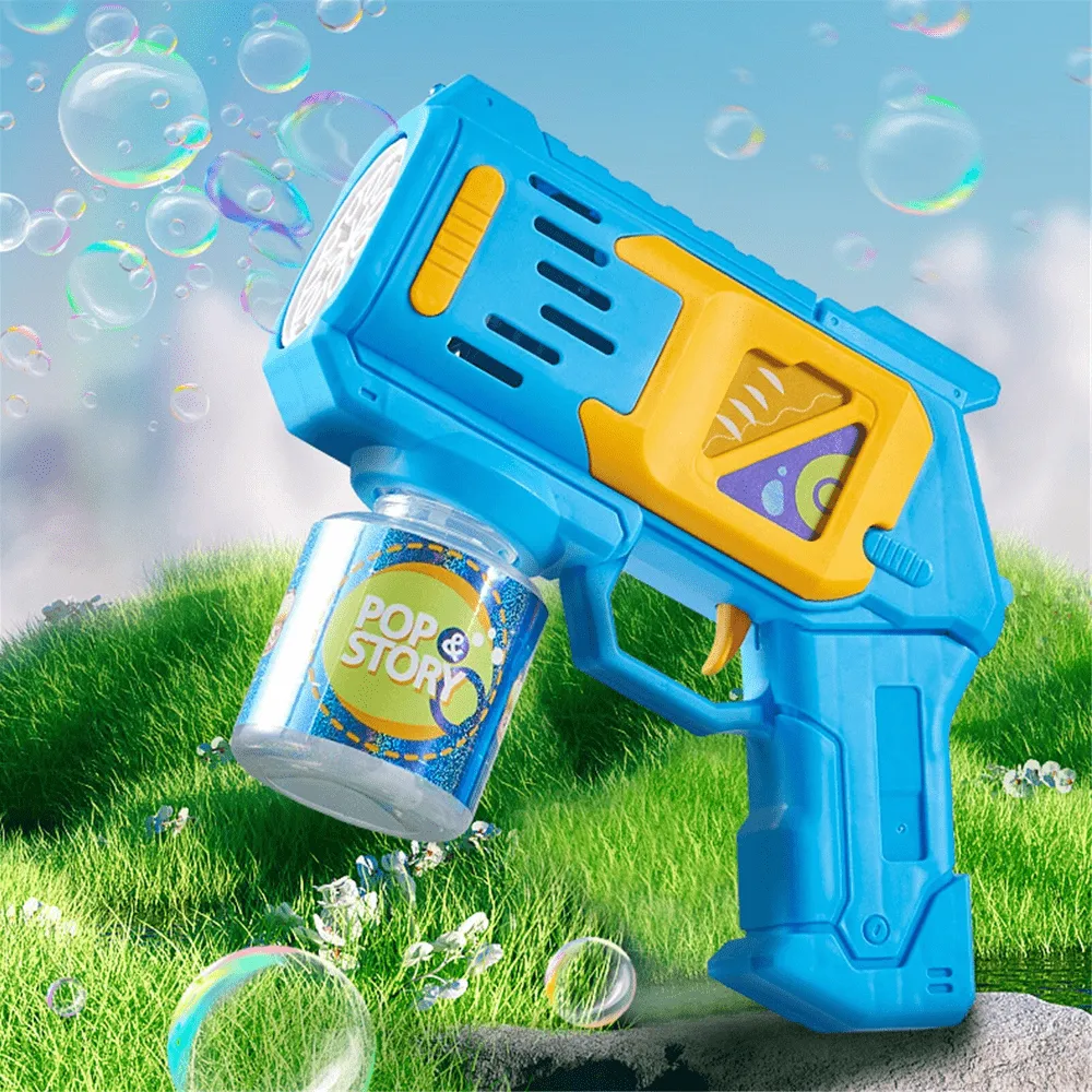 2 Pack Automatic LED Light Up Bubble Guns