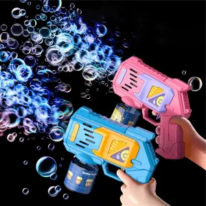 2 Pack Automatic LED Light Up Bubble Guns