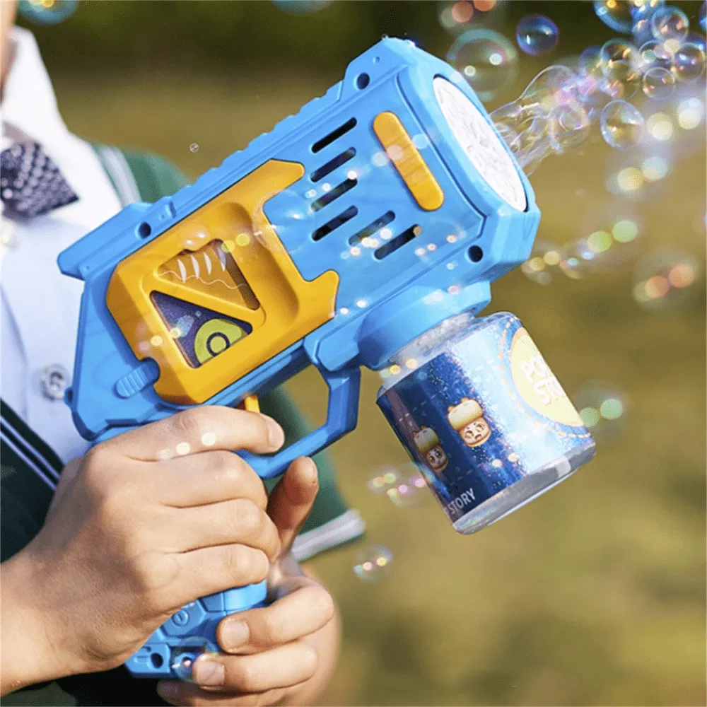 2 Pack Automatic LED Light Up Bubble Guns