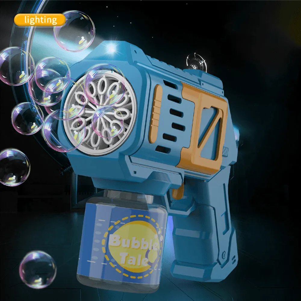 2 Pack Automatic LED Light Up Bubble Guns