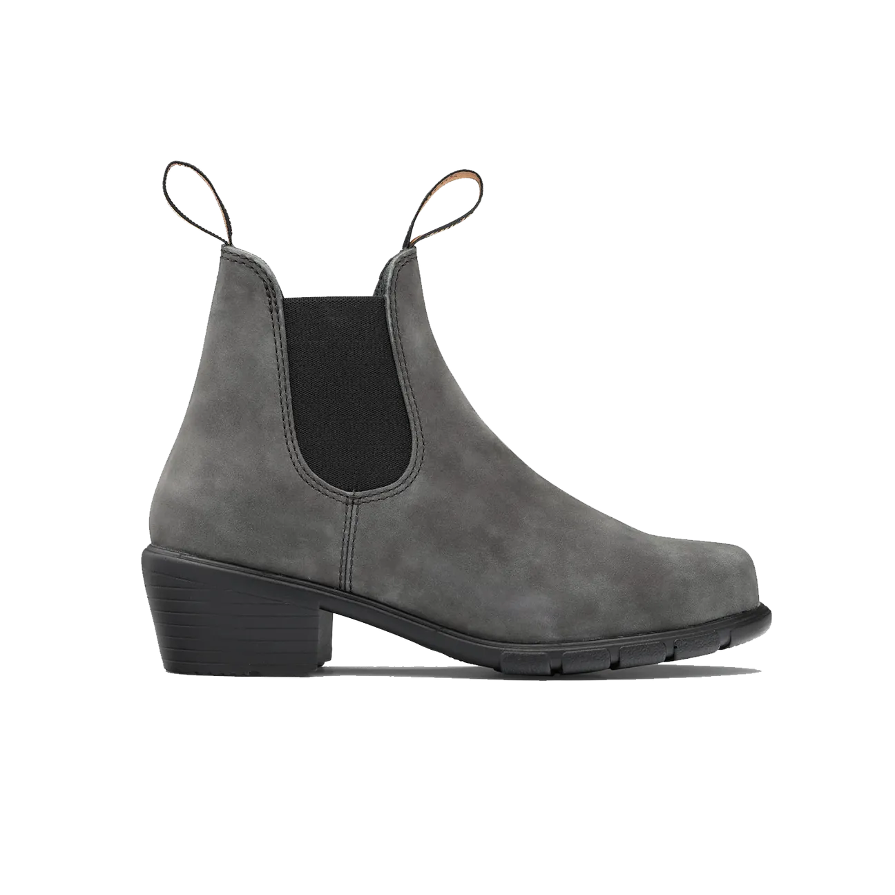 2064 Women Heel - Rustic Black Leather||2064 pour femmes avec talon - Cuir noir rustique