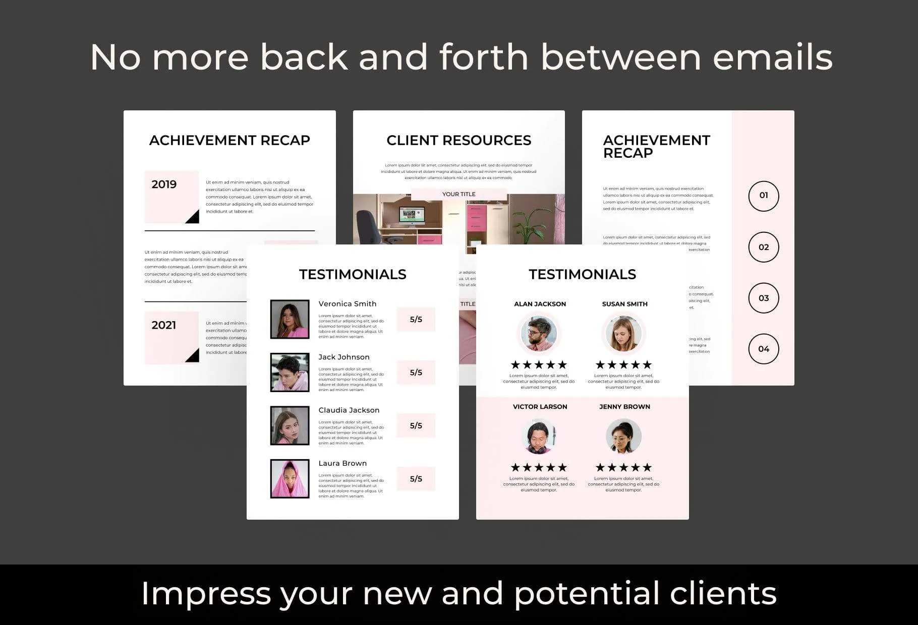 21 Page Client Goodbye Packet for Coaches Editable Canva Template Chic Collection