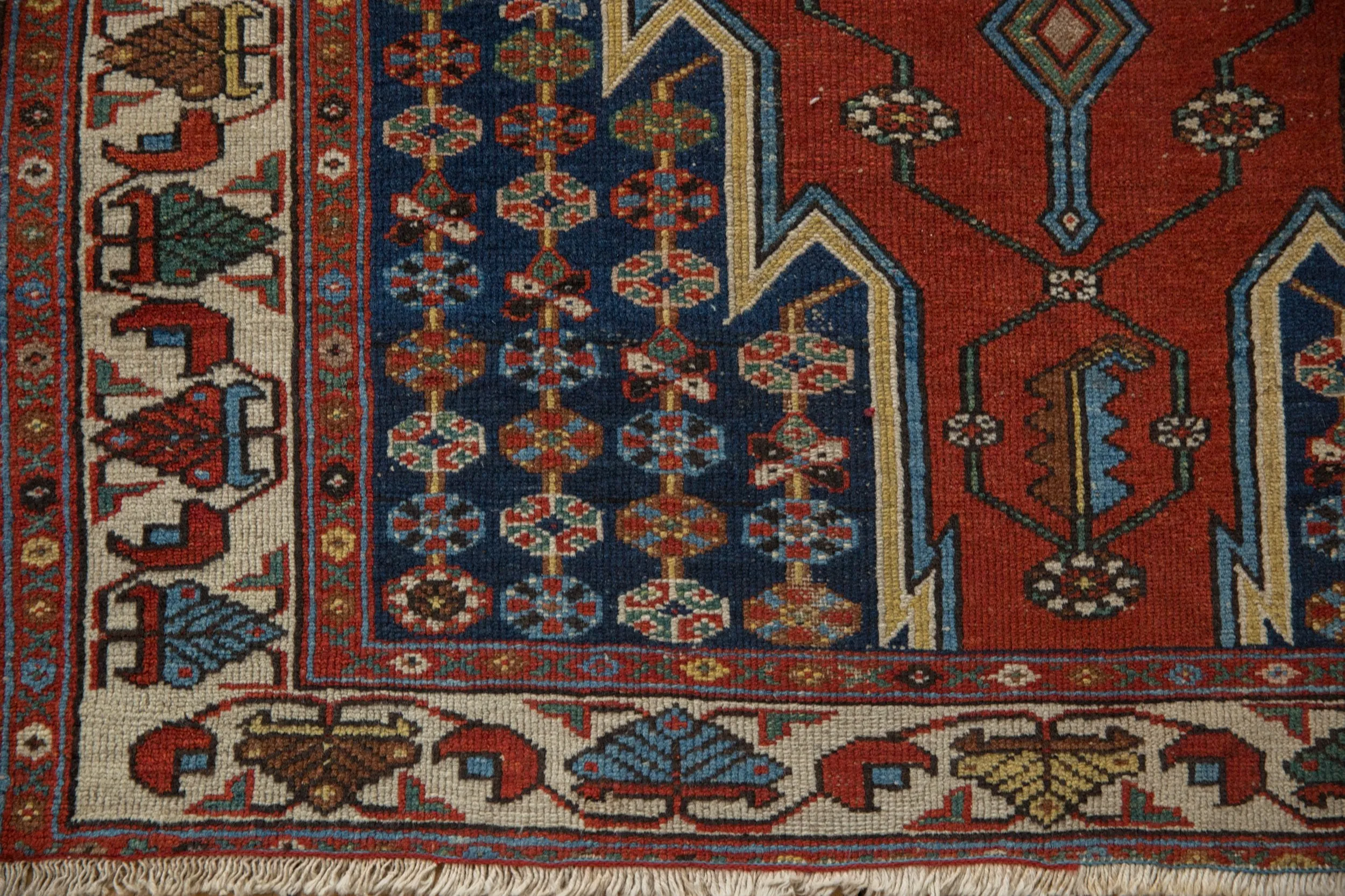 3.5x5 Vintage Fine Hamadan Rug