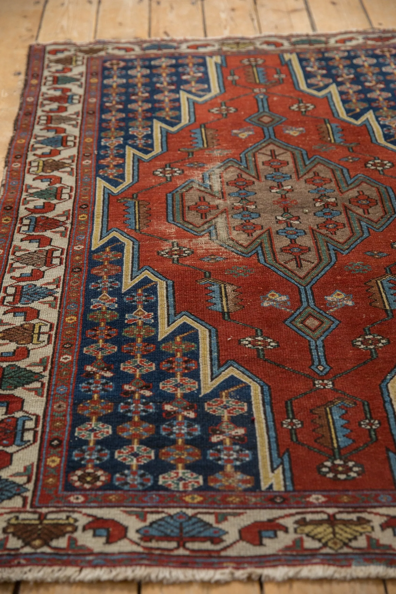 3.5x5 Vintage Fine Hamadan Rug