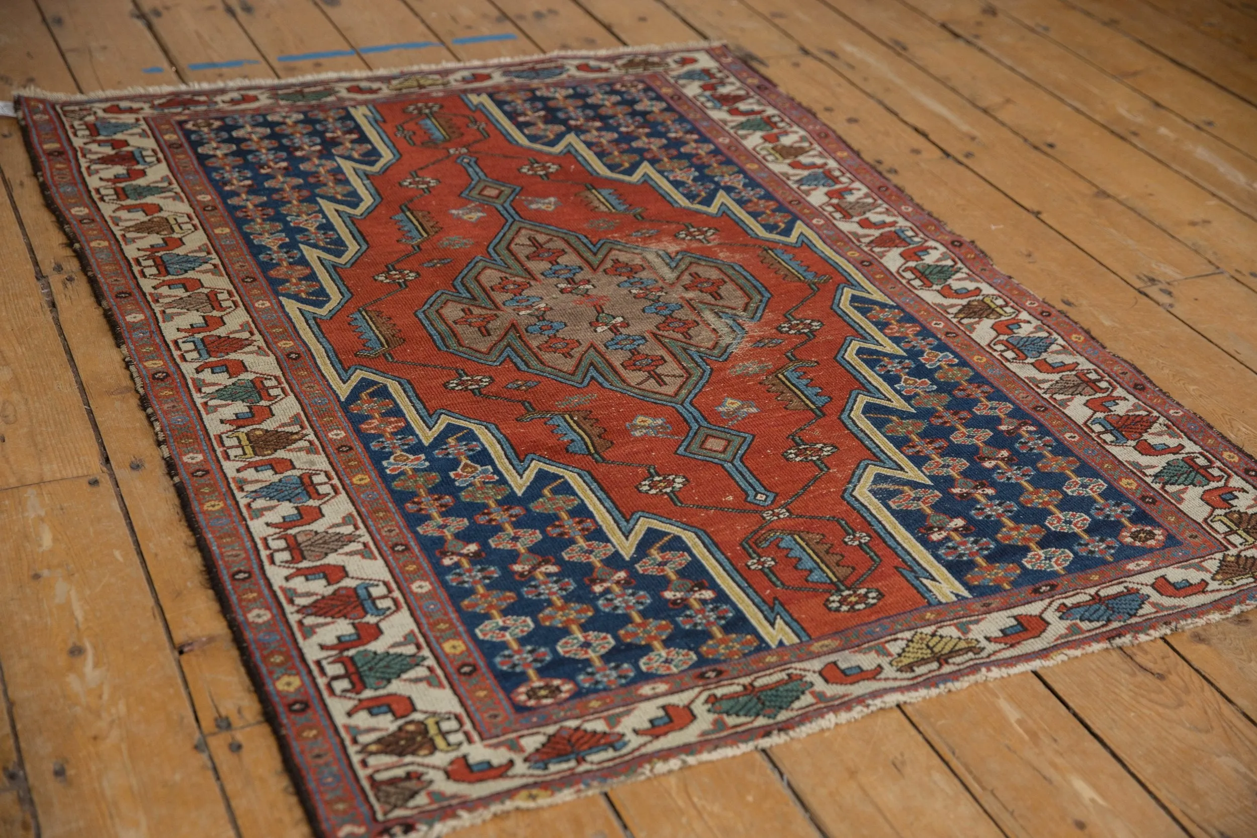 3.5x5 Vintage Fine Hamadan Rug
