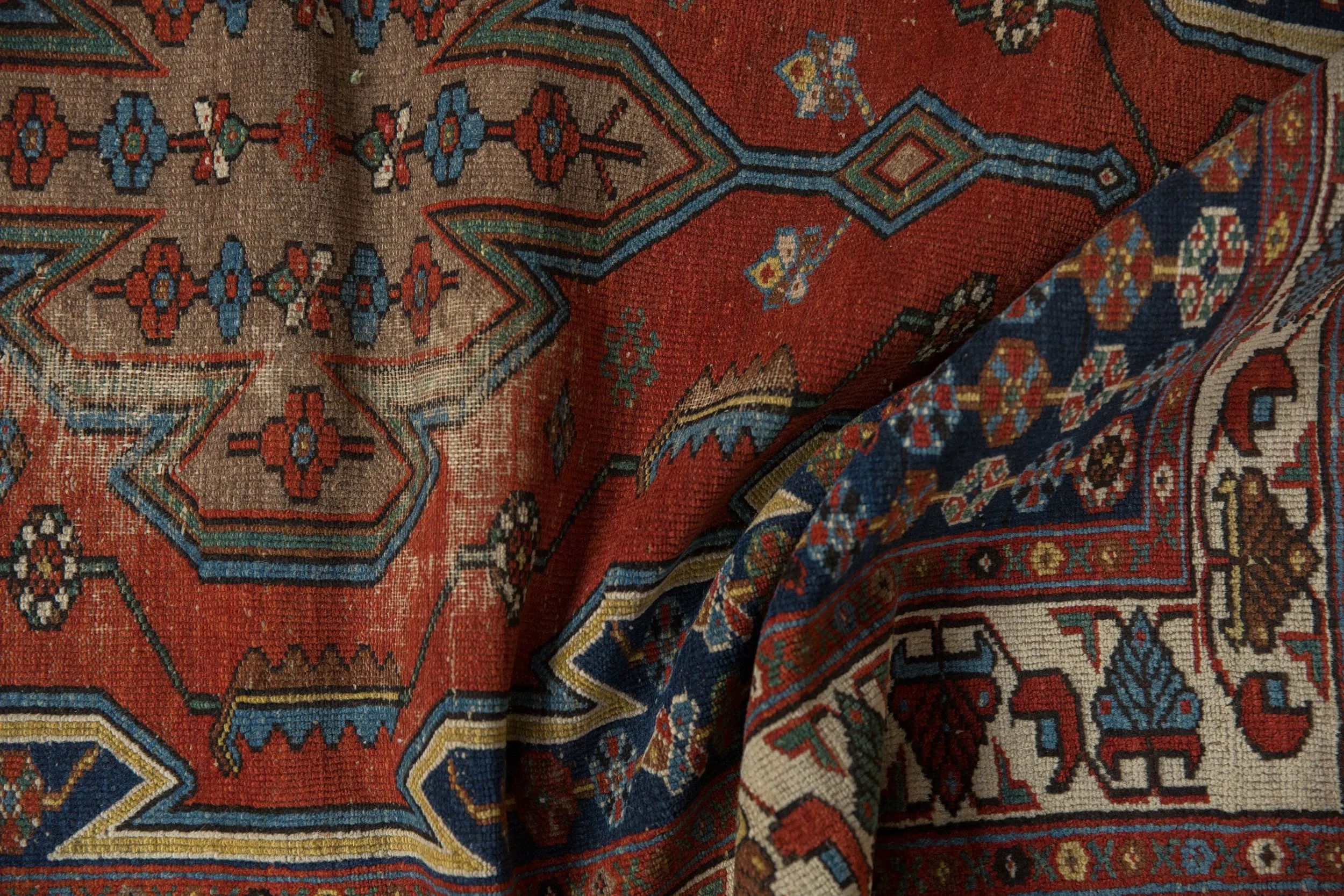 3.5x5 Vintage Fine Hamadan Rug