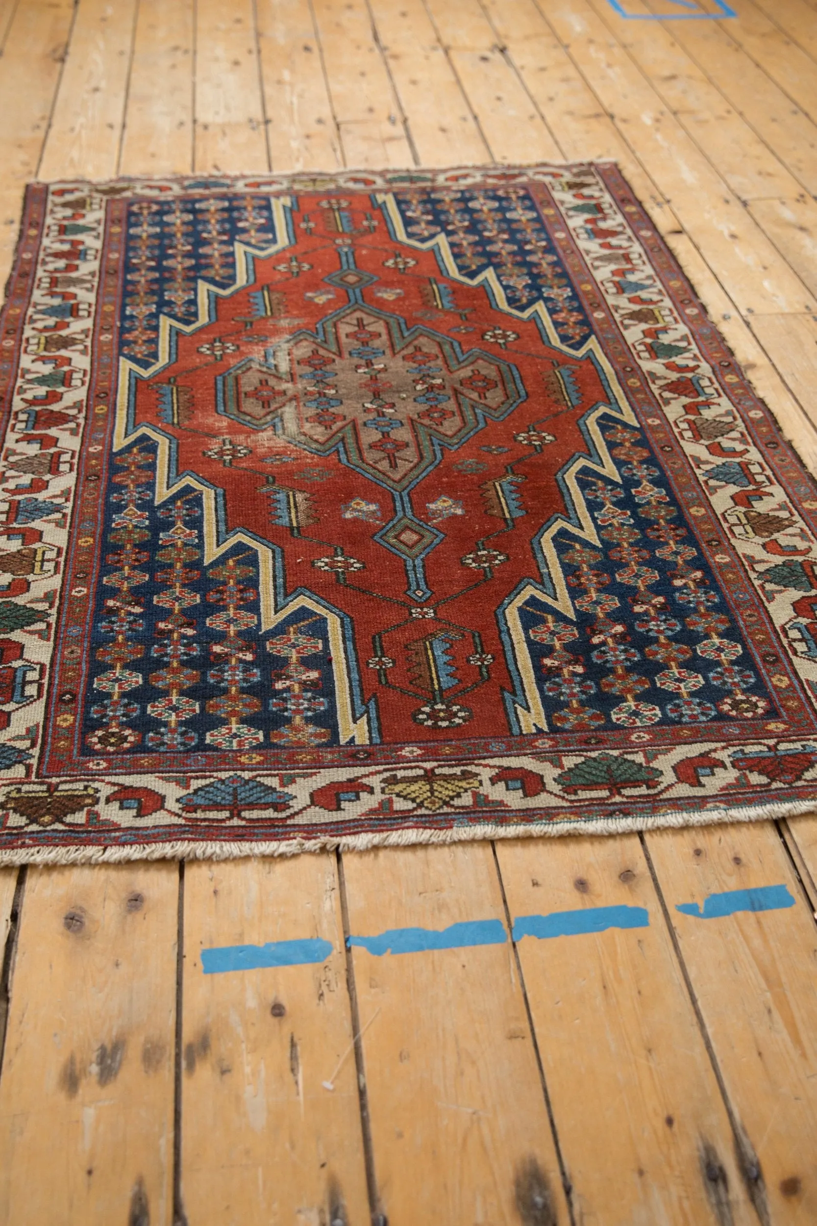 3.5x5 Vintage Fine Hamadan Rug