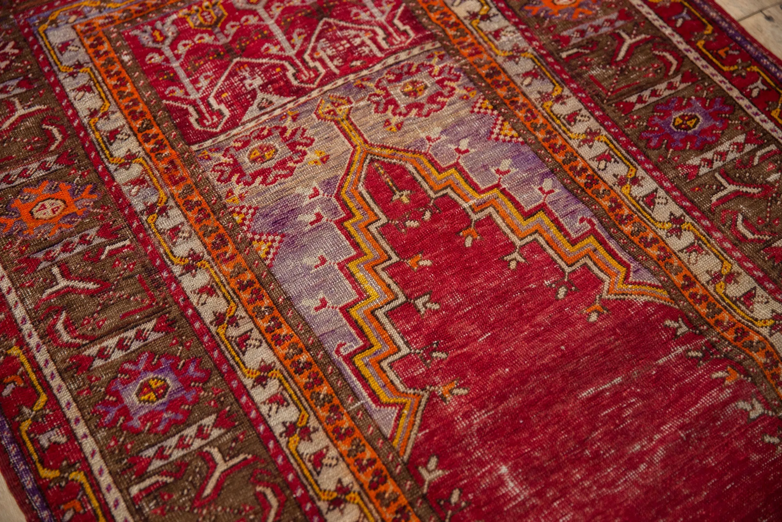 3.5x7 Vintage Ghiordes Rug Runner