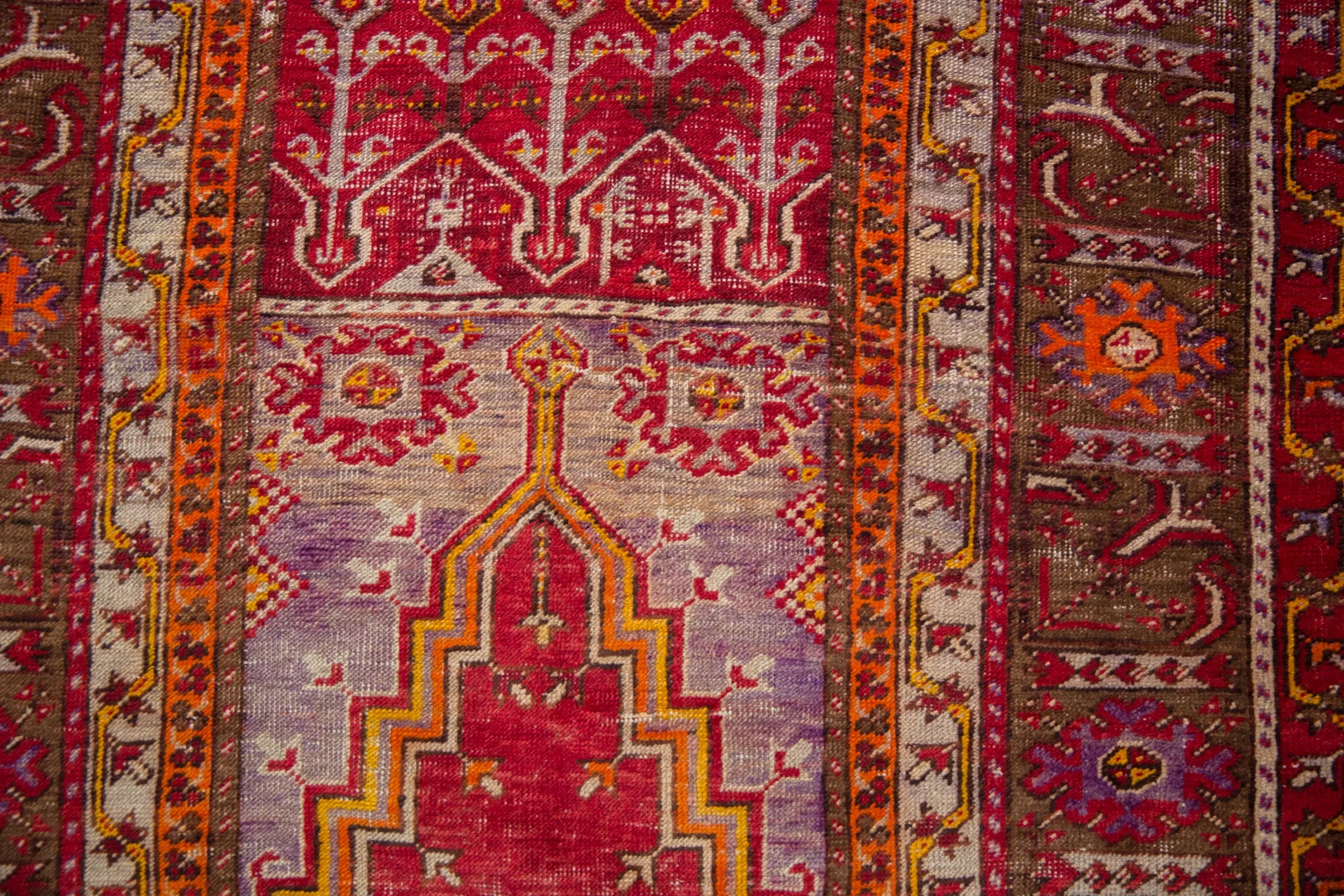 3.5x7 Vintage Ghiordes Rug Runner