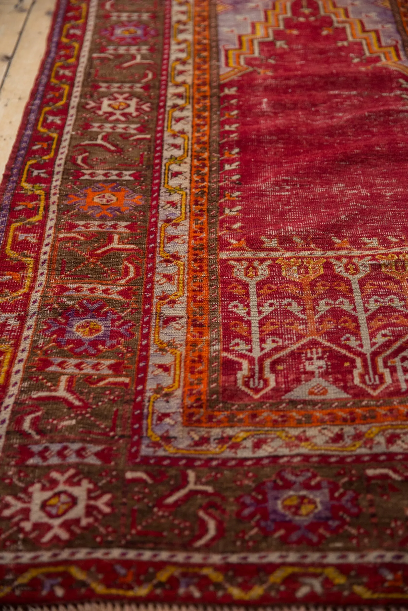 3.5x7 Vintage Ghiordes Rug Runner