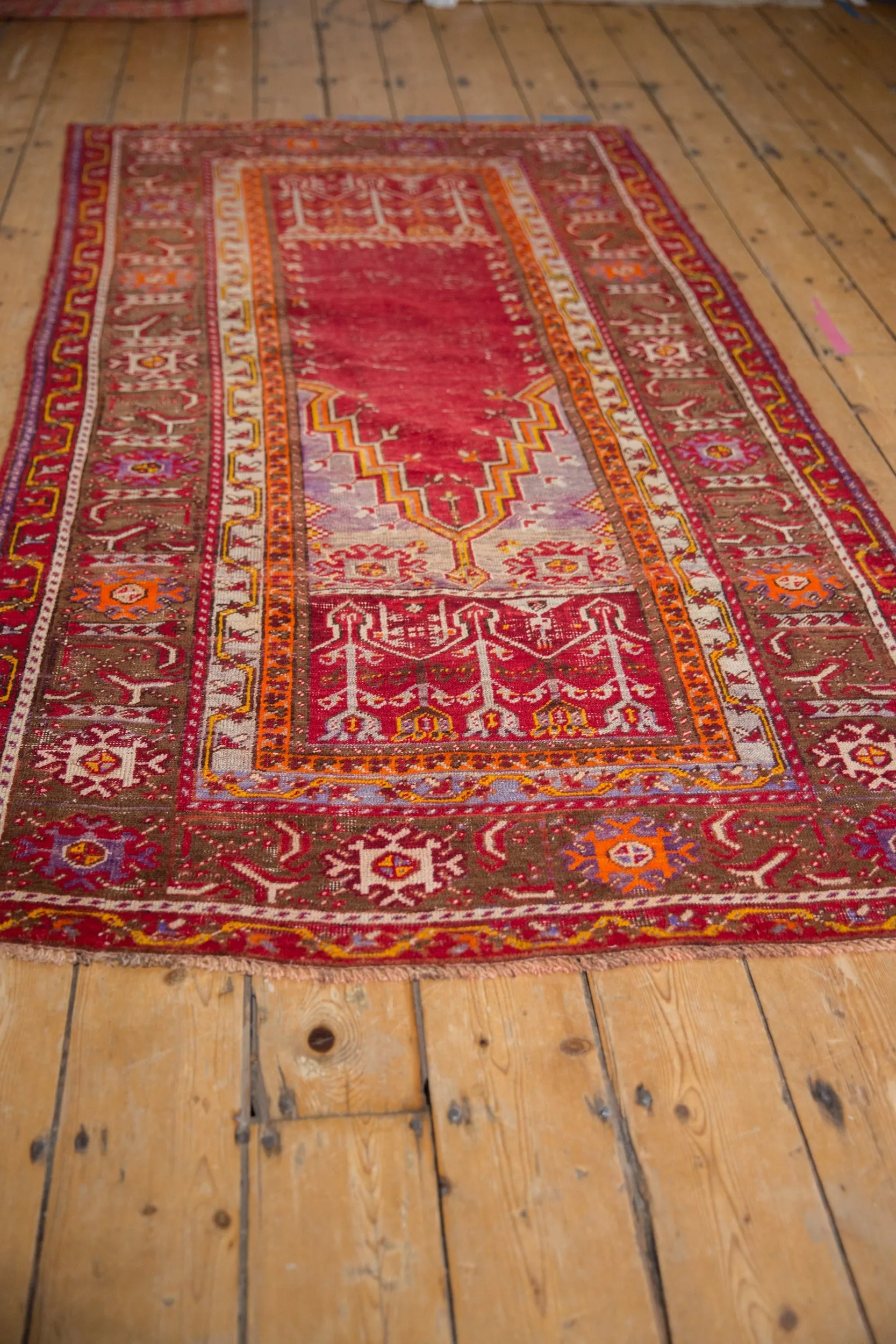 3.5x7 Vintage Ghiordes Rug Runner