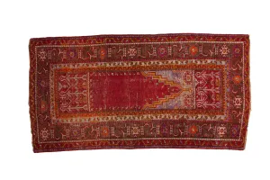 3.5x7 Vintage Ghiordes Rug Runner