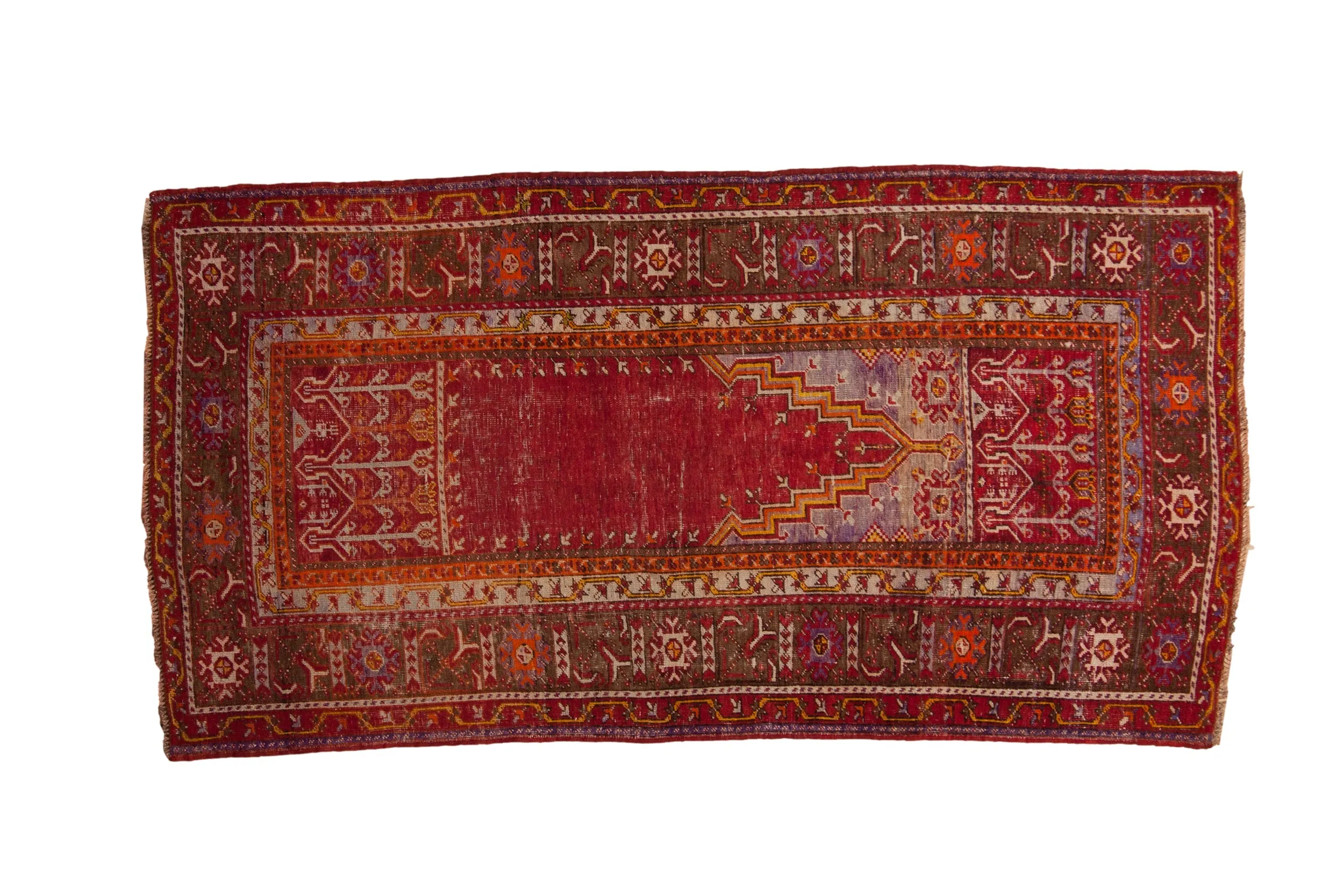 3.5x7 Vintage Ghiordes Rug Runner