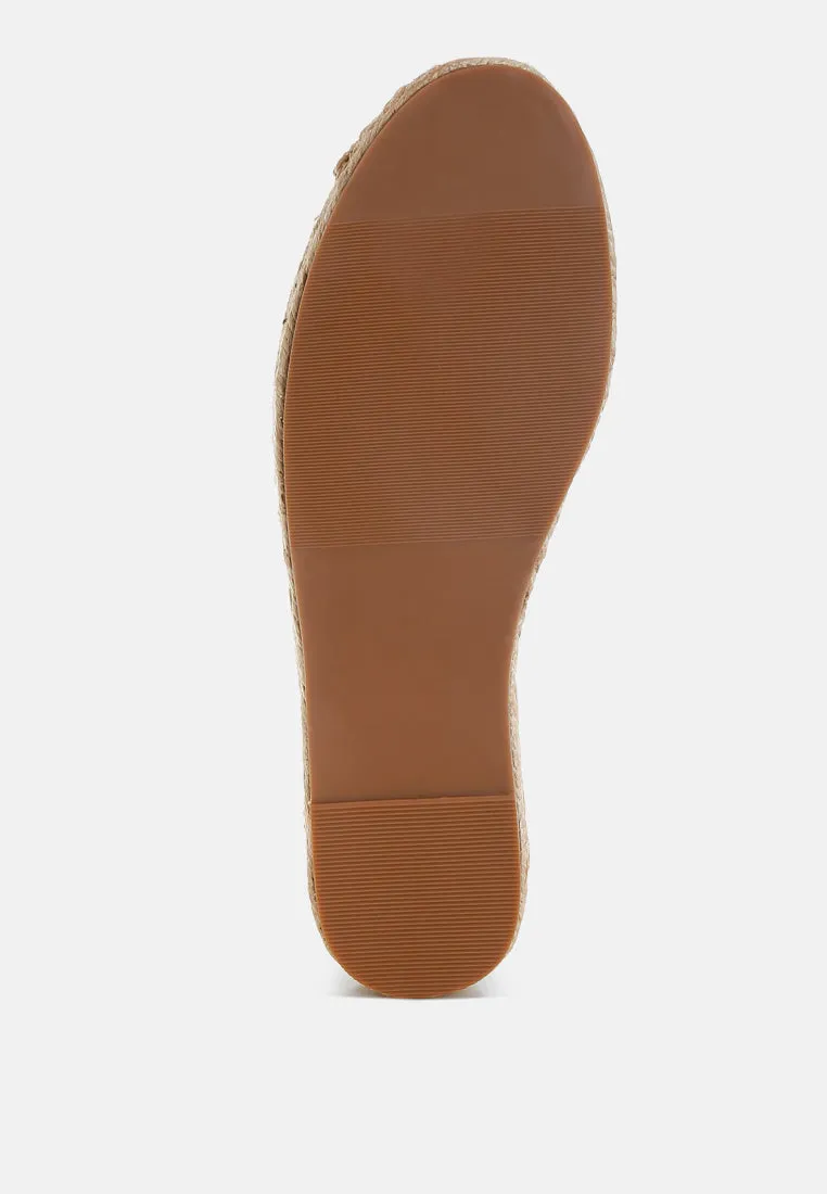 Alaya Woven Toe Lace-Up Espadrilles