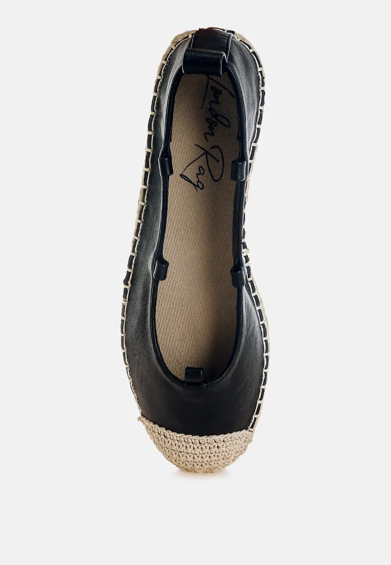 Alaya Woven Toe Lace-Up Espadrilles