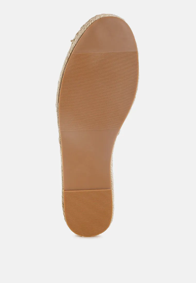 Alaya Woven Toe Lace-Up Espadrilles