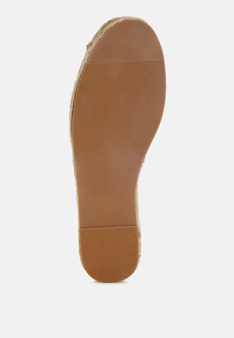 Alaya Woven Toe Lace-Up Espadrilles