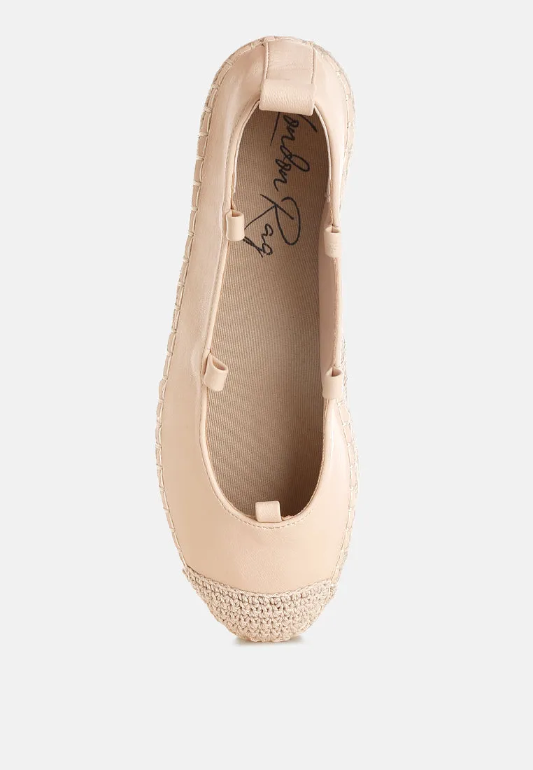 Alaya Woven Toe Lace-Up Espadrilles