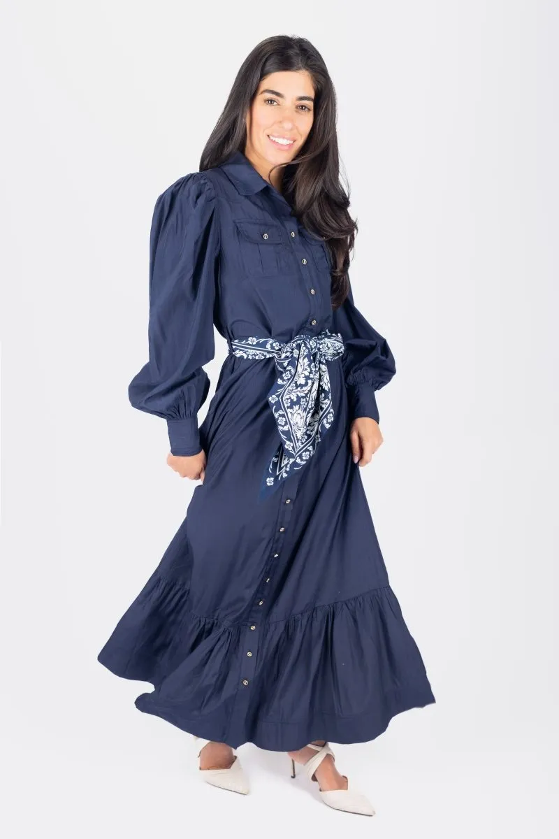 ALEX DRESS 53" (NAVY)