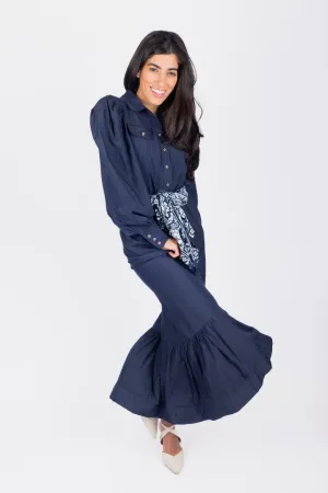 ALEX DRESS 53" (NAVY)