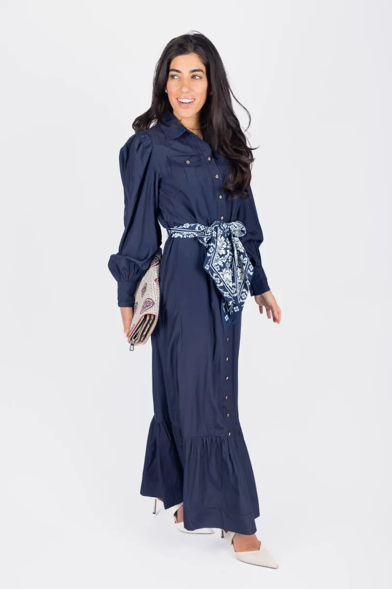 ALEX DRESS 53" (NAVY)