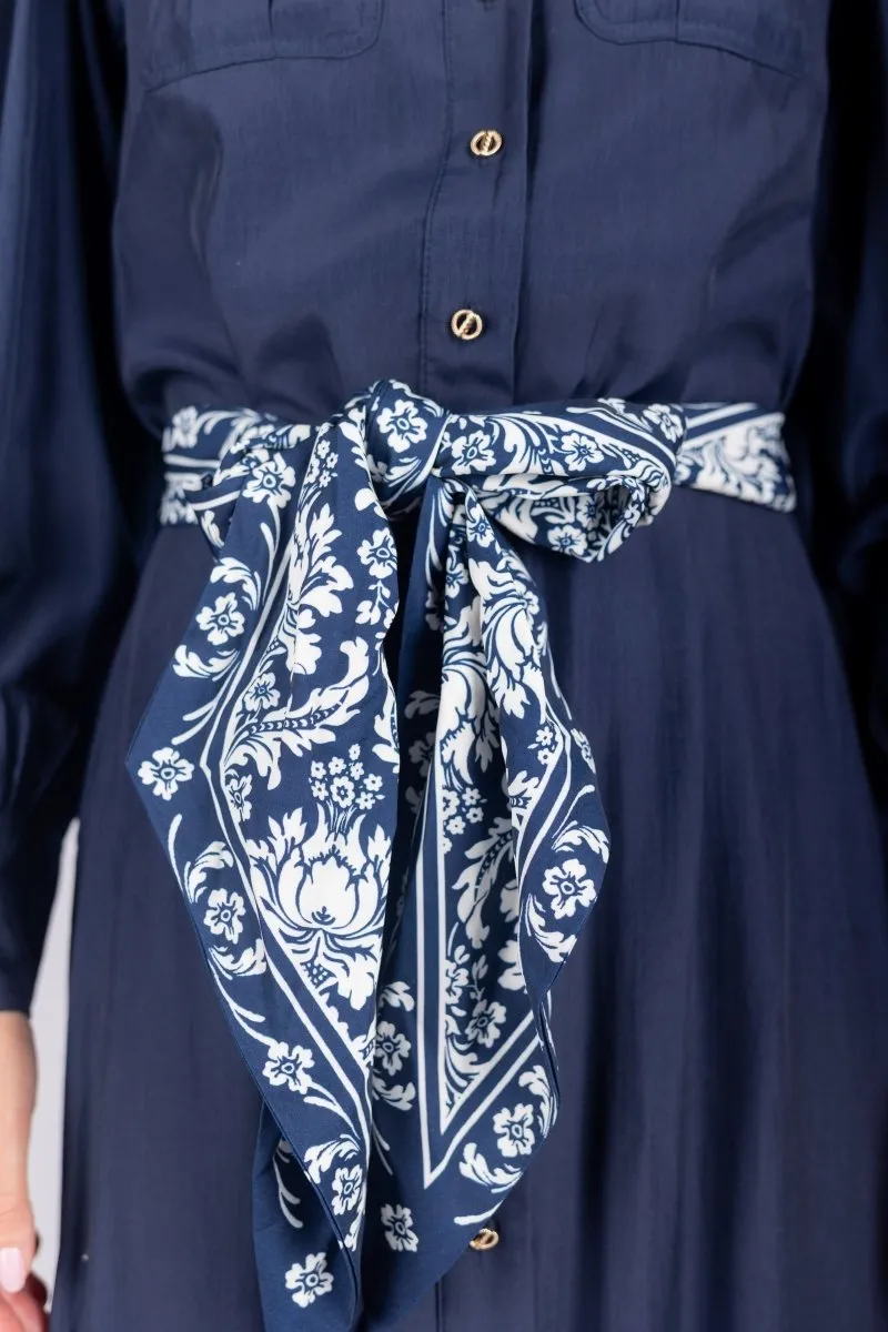 ALEX DRESS 53" (NAVY)