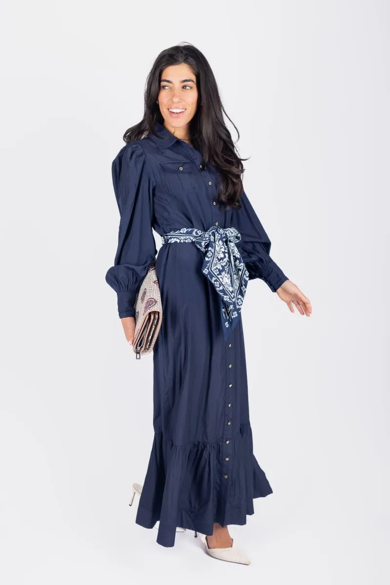 ALEX DRESS 53" (NAVY)