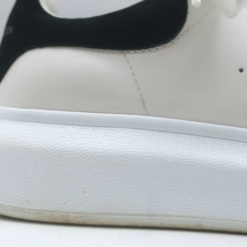 Alexander McQueen Oversized Sneakers White Leather & Black Suede Size 36