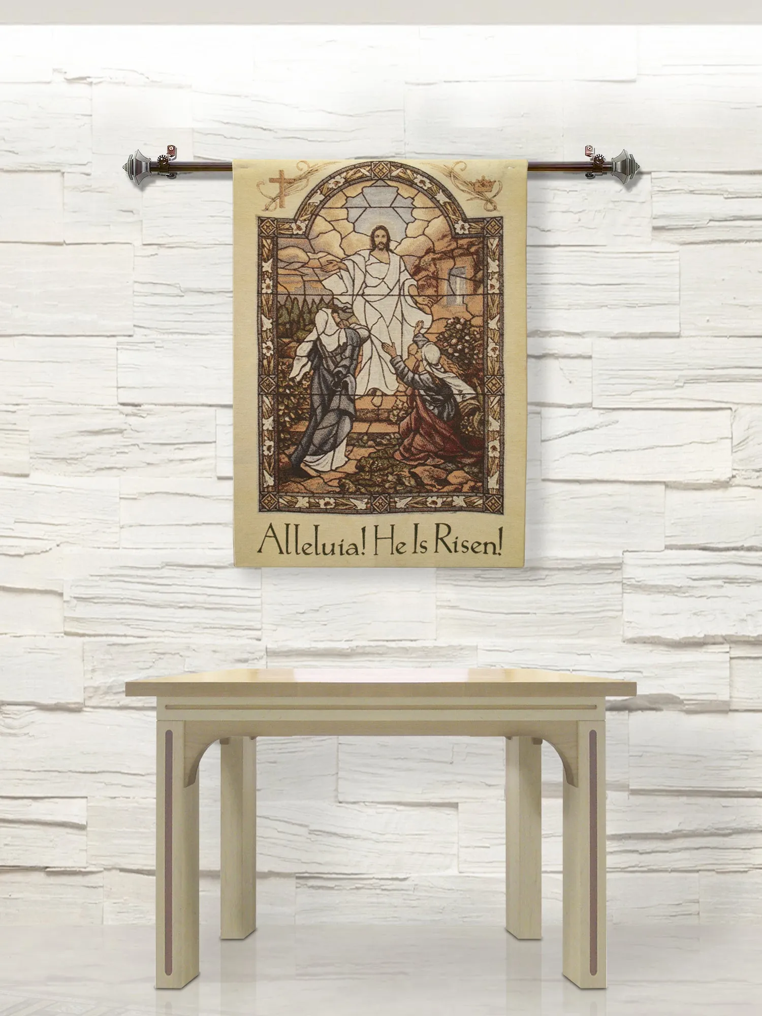 Alleluia, He Is Risen Woven Sample Tapestry