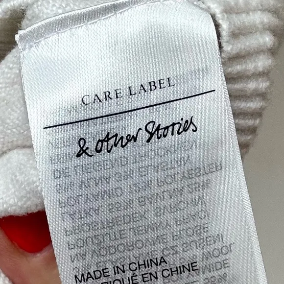 &amp; OTHER STORIES Relaxed Collared V-Neck Sweater