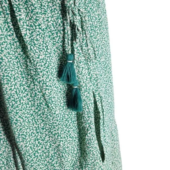 Anthropologie Aida Embroidered Mini Dress Size Small Green