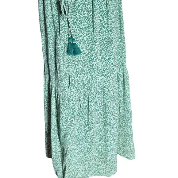 Anthropologie Aida Embroidered Mini Dress Size Small Green