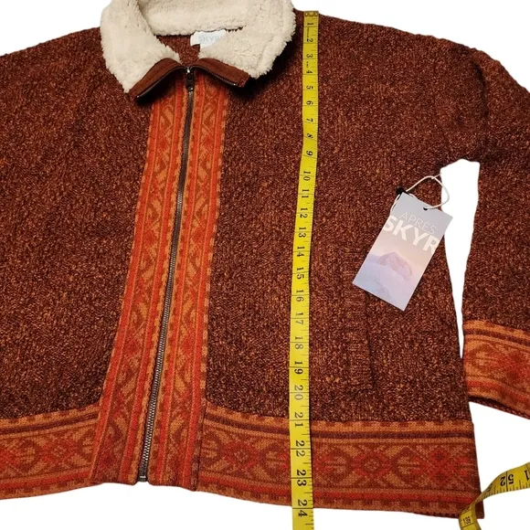 APRES Zip-up Cardigan Sweater Or Jacket L