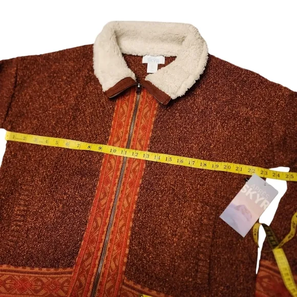 APRES Zip-up Cardigan Sweater Or Jacket L