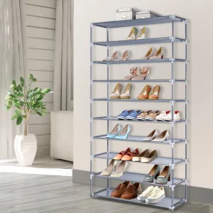 Artiss Shoe Rack Cabinet Stackable 10-Tier Grey