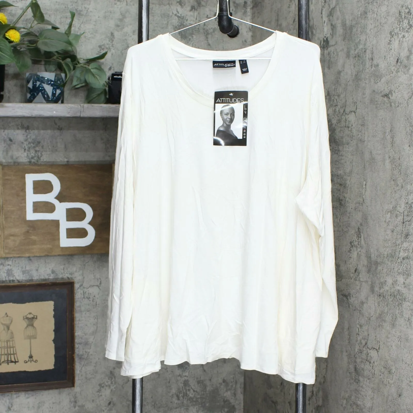 Attitudes by Renee Weekend Chic Rayon Top With Pockets