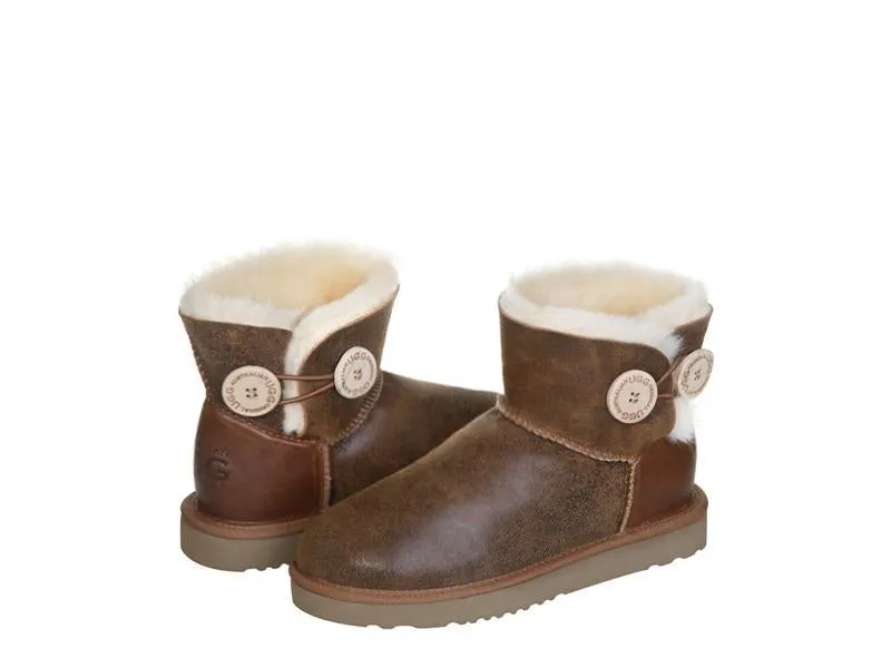 Australian UGG NAPPA Mini Button UGG Boots - 3 Colours