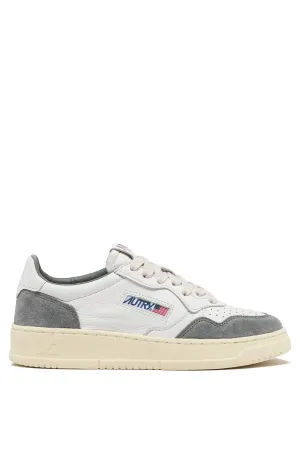 Autry Sneakers Medalist Low Man Goat Suede Grigio Uomo