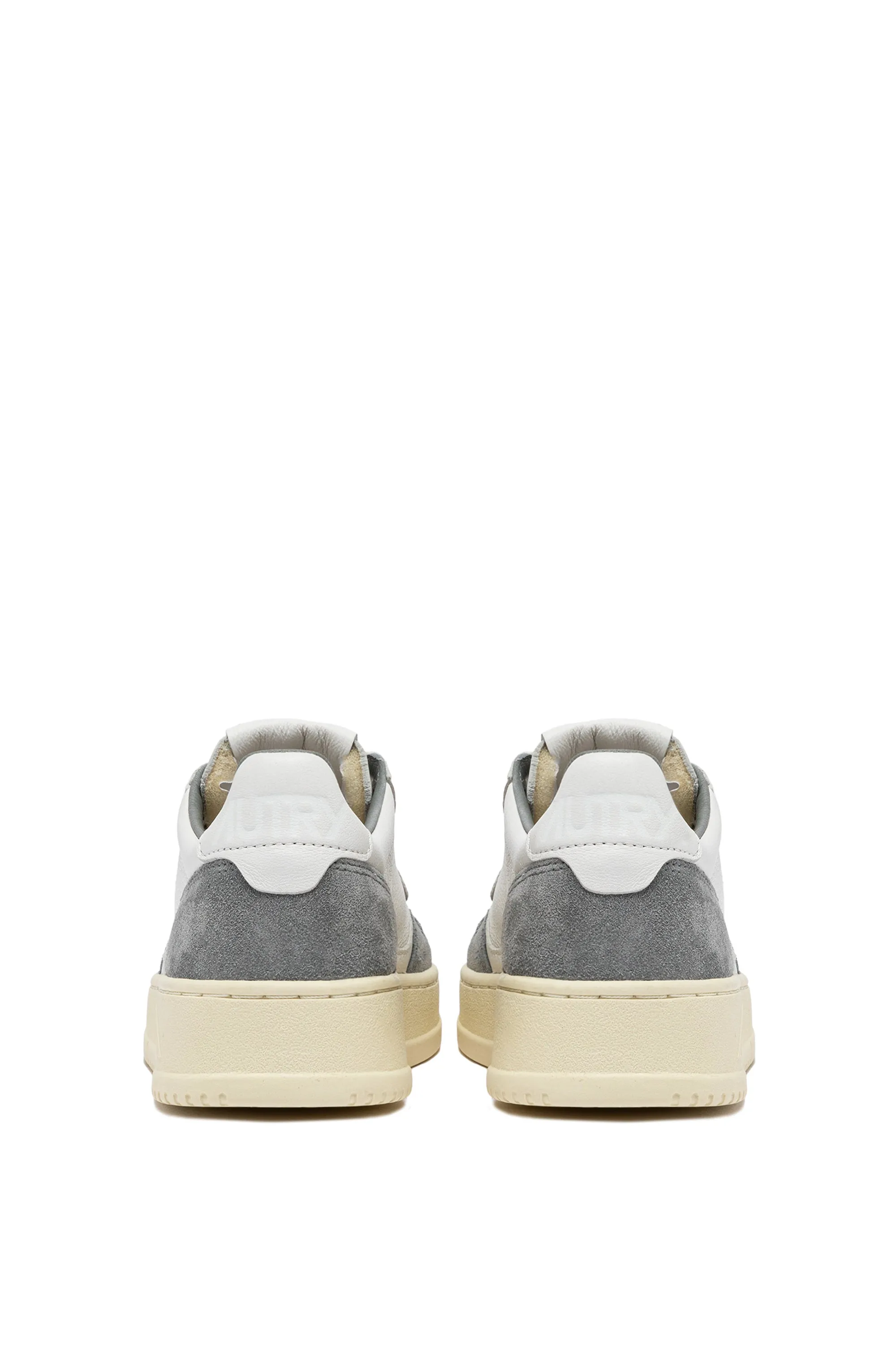 Autry Sneakers Medalist Low Man Goat Suede Grigio Uomo