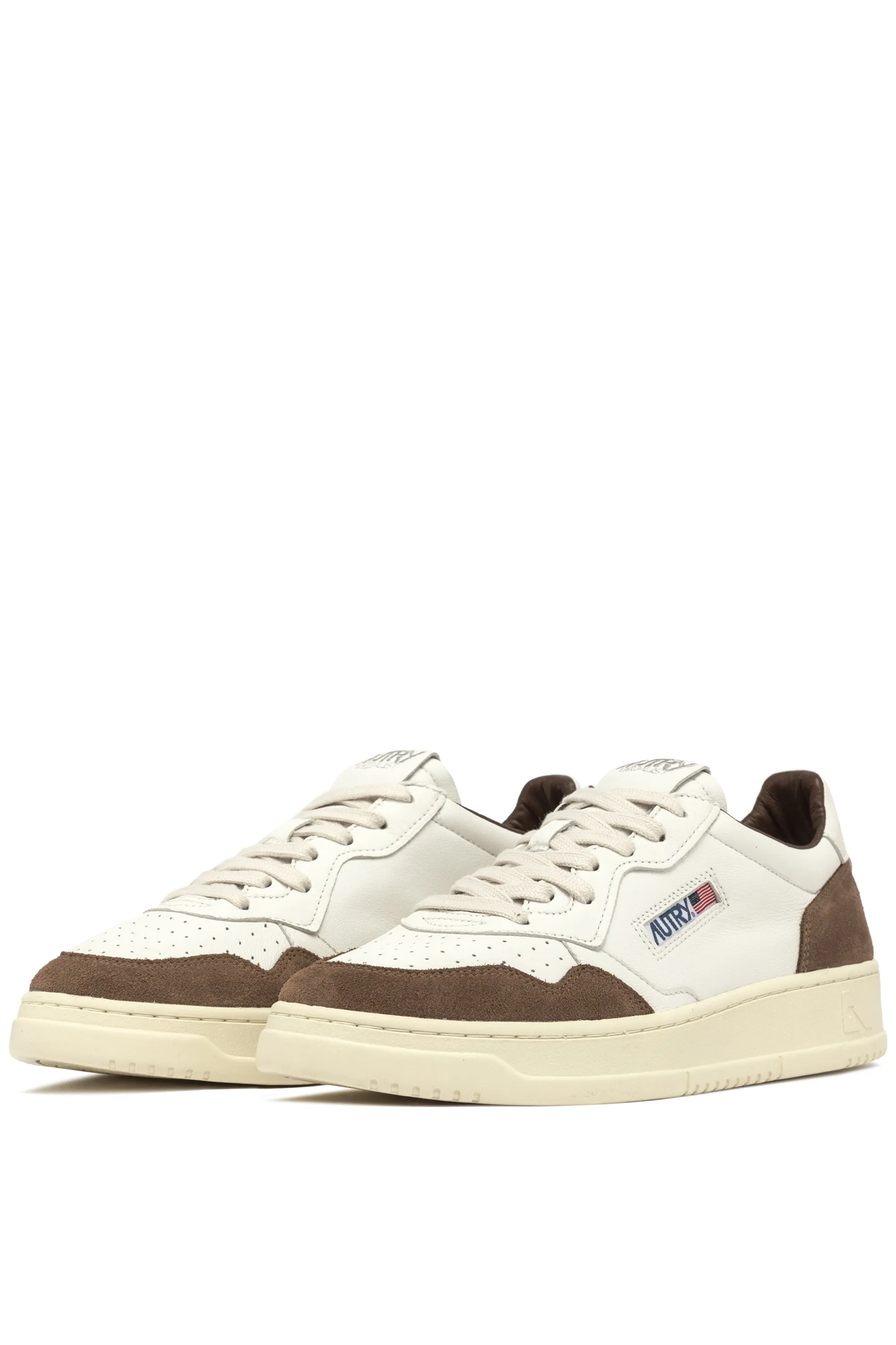 Autry Sneakers Medalist Low Man Goat Suede Marrone Uomo