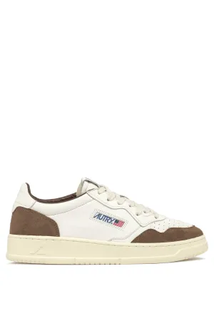 Autry Sneakers Medalist Low Man Goat Suede Marrone Uomo