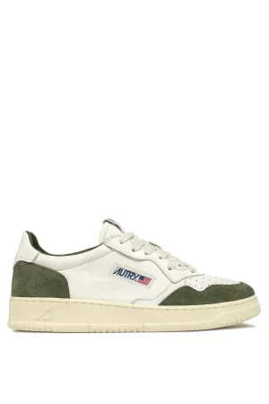 Autry Sneakers Medalist Low Man Goat Suede Verde Uomo