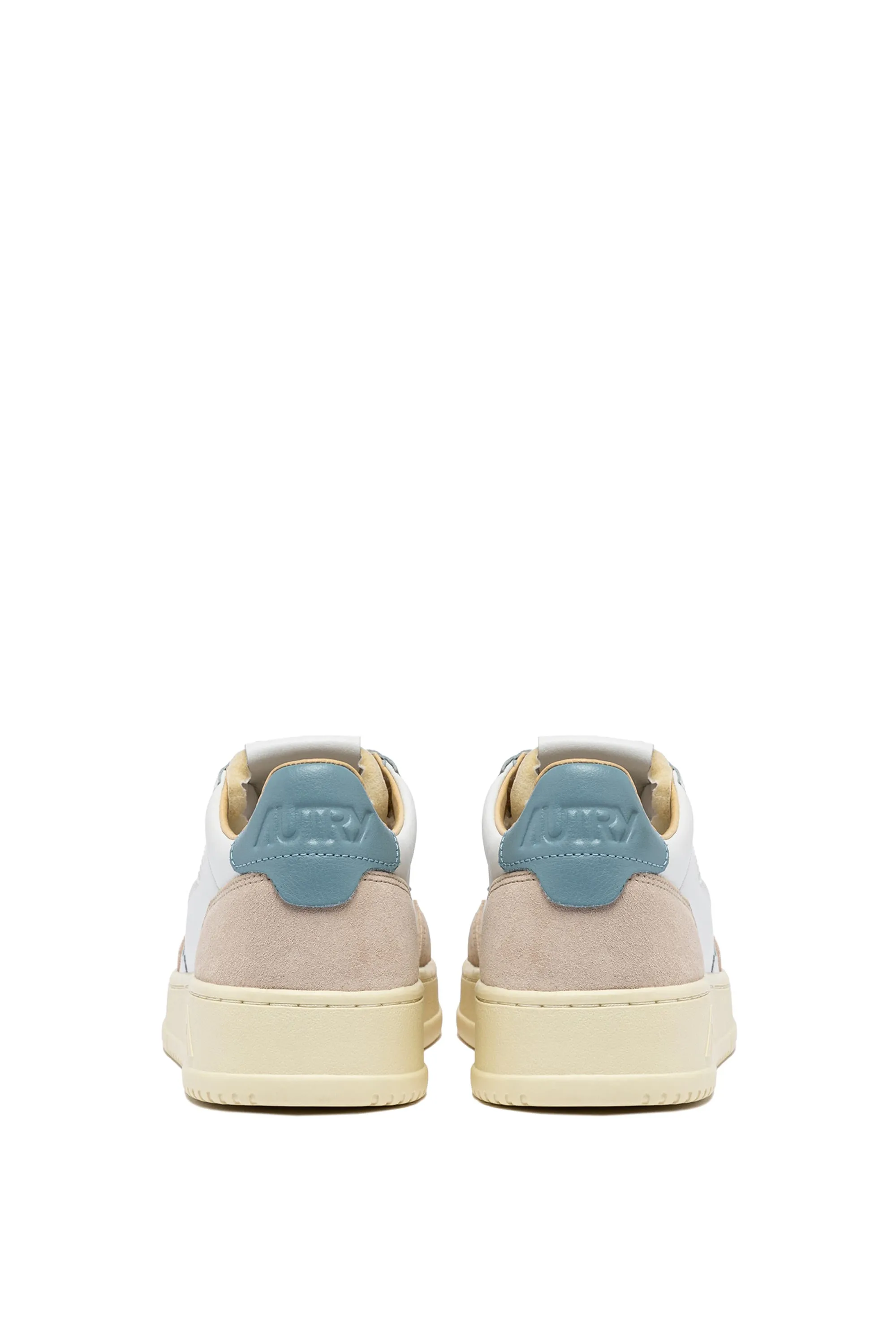Autry Sneakers Medalist Low Man Leat Suede Bianco Uomo