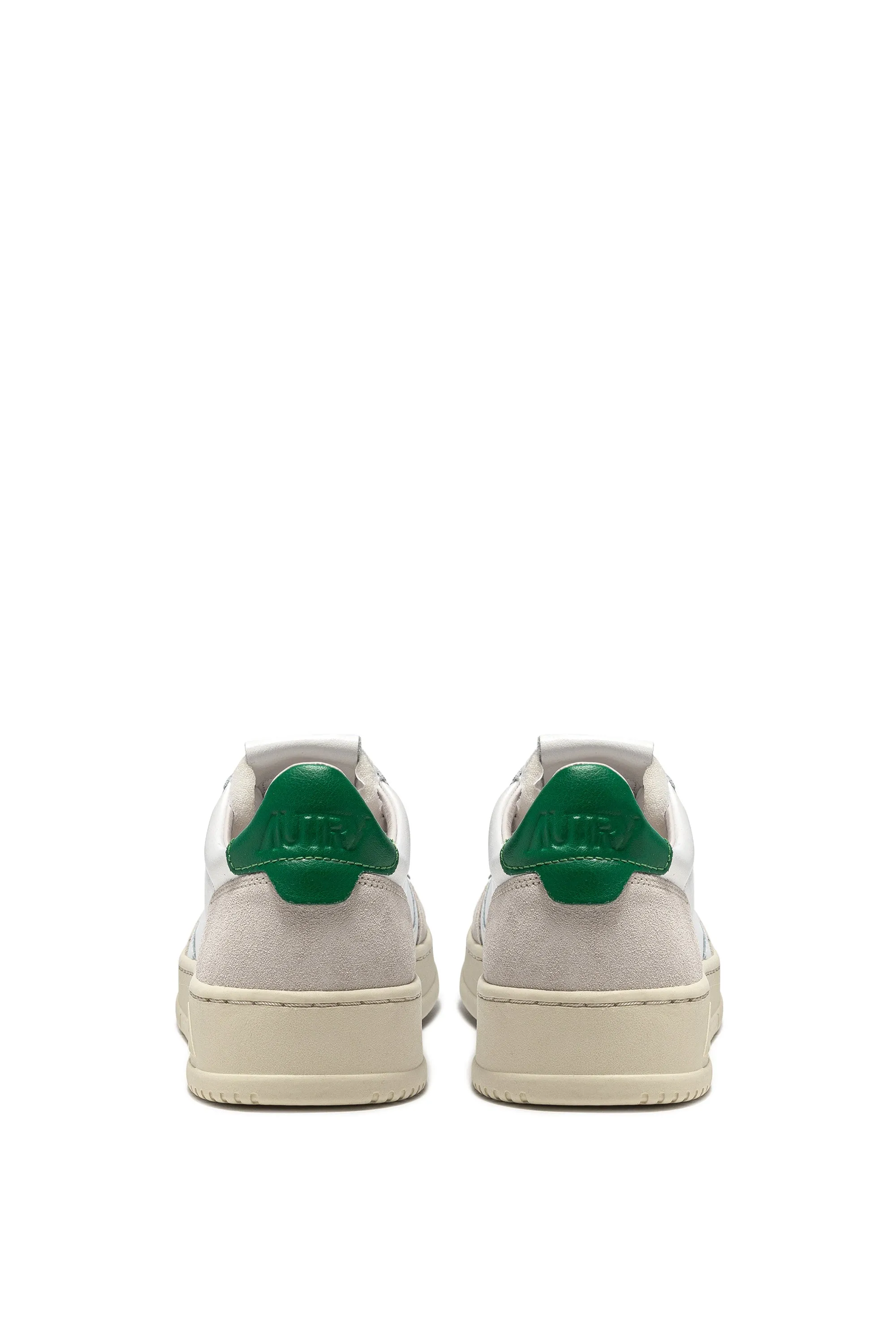 Autry Sneakers Medalist Low Man Leat Suede Bianco Uomo