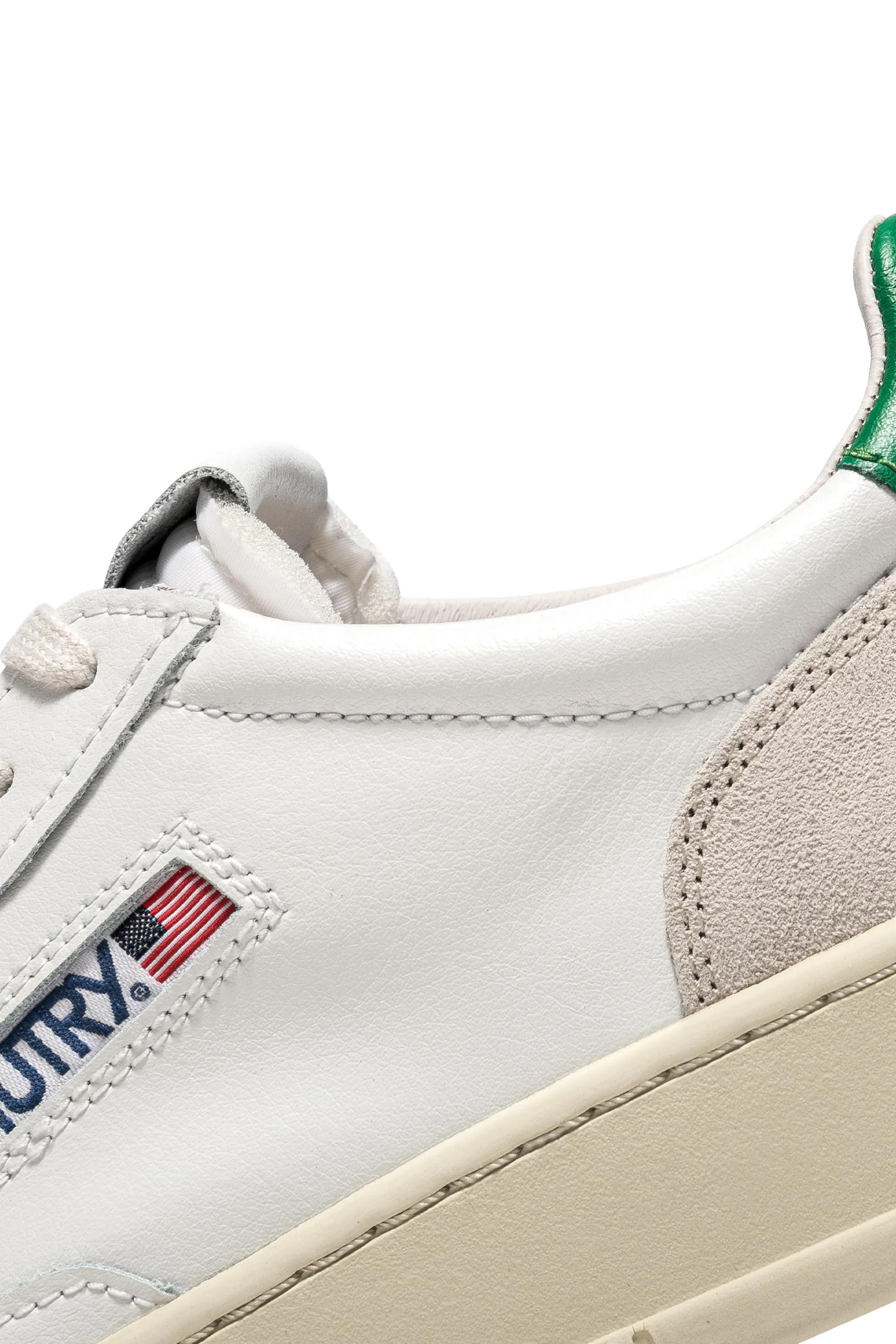 Autry Sneakers Medalist Low Man Leat Suede Bianco Uomo